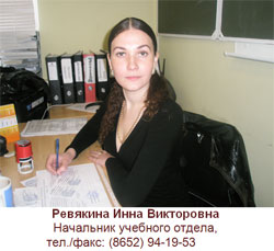 Ревякина Инна Викторовна